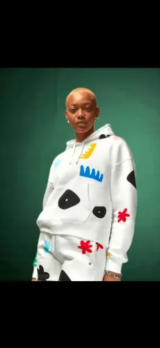 moletom jordan x nike artist series mia lee blusão fleece