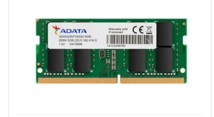 MEMORIA RAM 16GB 3200MHZ ADATA NOTEBOOK - USADA