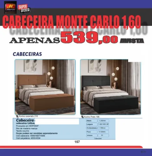 CABECEIRA MONTE CARLO QUEEM