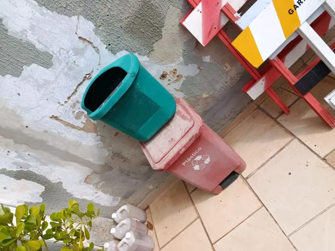 Lixeiras lixo reciclável