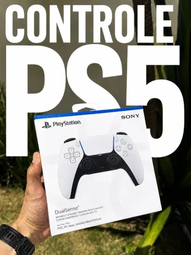 Controle PS5 / Branco/ Lacrado/ Novo/ ate 10x