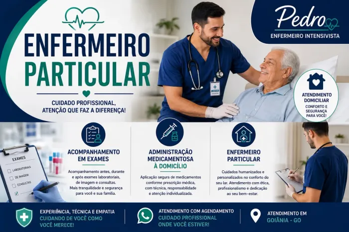 Enfermeiro Particular 24h | Goiânia e Região