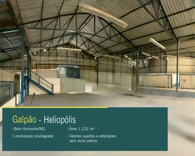 Galpão para Venda no Bairro Heliópolis!