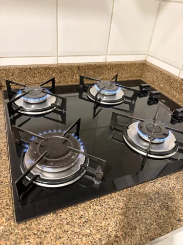 Cooktop fisher preto 4 bocas