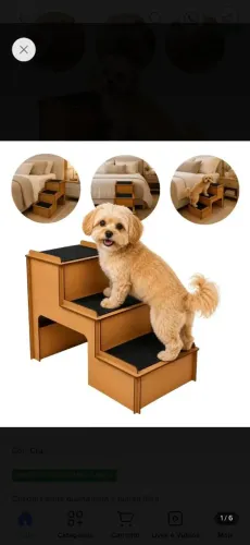 Vendo escadinha para cães pequenos nova