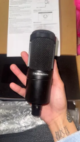 Microfone Condensador Audio-Technica AT2020 XLR - semi novo