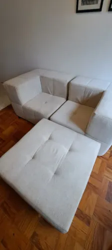 Sofá Modular 02 lugares + Puff