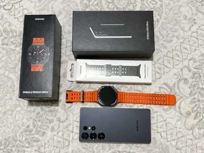 S25 ultra 256 gb + Watch ultra com 2 pulseiras originais 