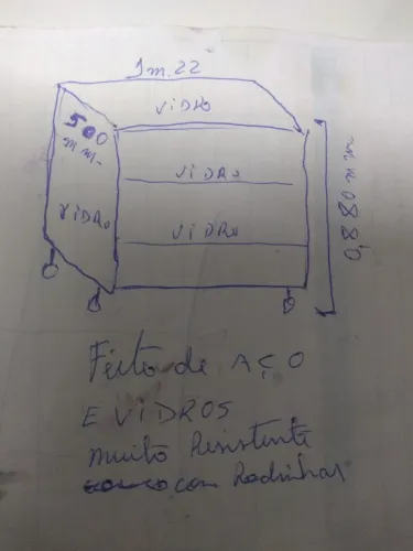 Balcão vitrine excelente