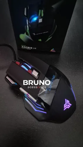 Mouse gamer anúbis v4 com led 