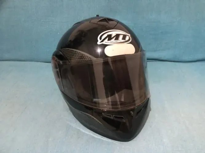 Capacete MT Optimus Articulado Preto Brilho (ROBOCOP)