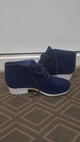 Bota camurça azul marinho estilo Melissa Stellar 36 