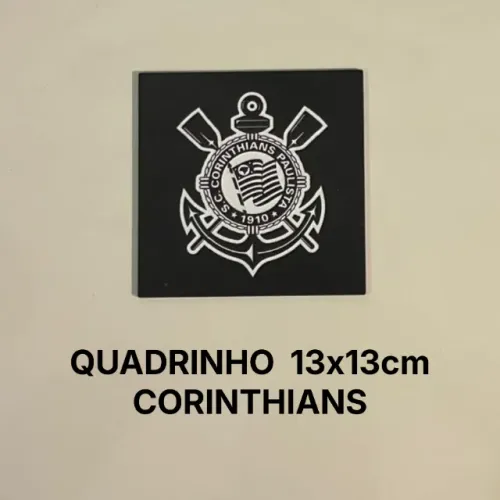 Quadro MDF Corinthians (13x13cm)