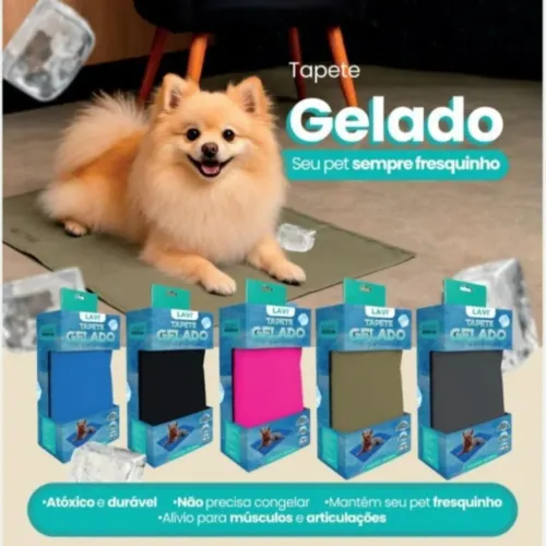 Tapete gelado para pet