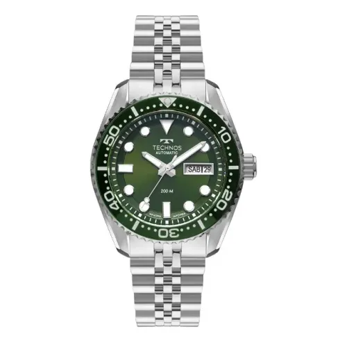Relógio Technos Masculino Automático Diver Prata - 8205QD/1V