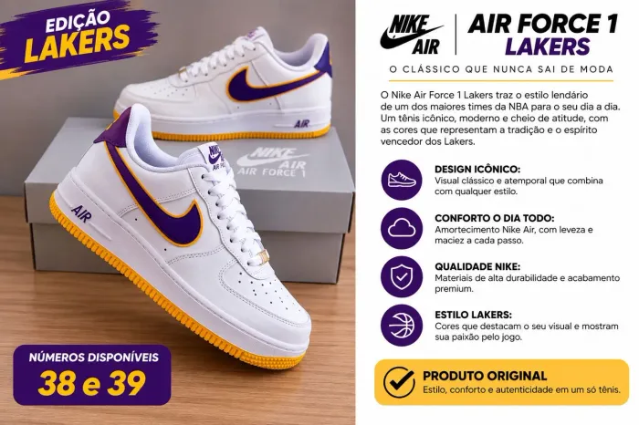 Nike Air Force Lakers