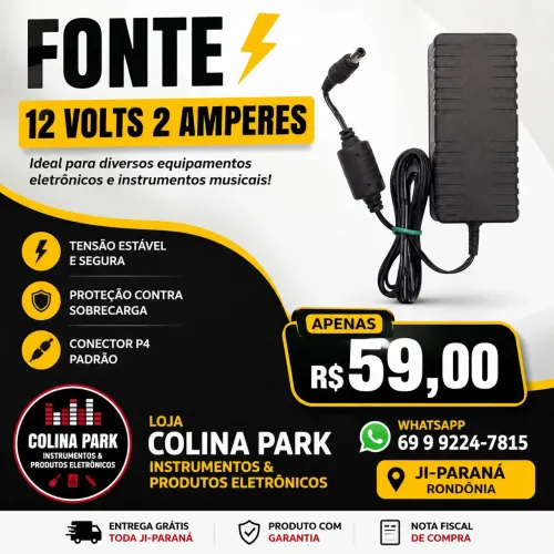 Fonte AcBel 12volts 2 amperes