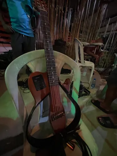 VIOLÃO VAZADO. MARQUES 6 Cordas CAPTAÇÃO ITENSITY DK