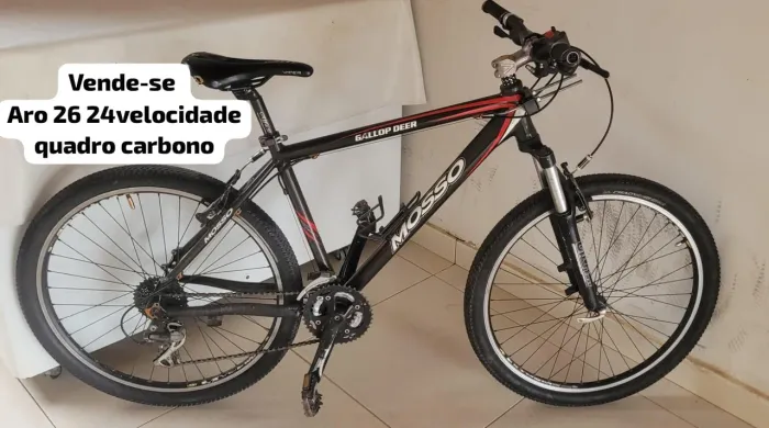 Bicicleta aro 26 mtb quadro carbono 