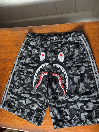 Bape x Adidas Black Camo Jorts