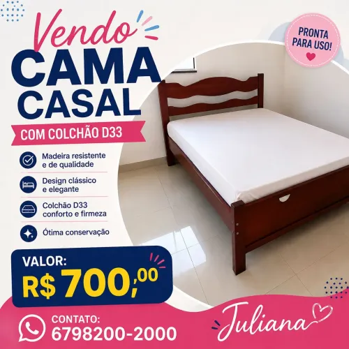 Cama com colchão