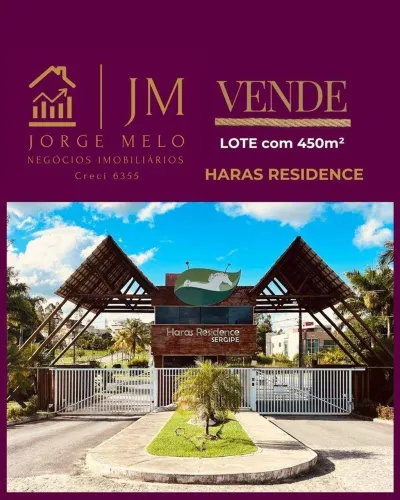 Lote à venda no HARAS RESIDENCE, ALDEIA, São Cristóvão, SE