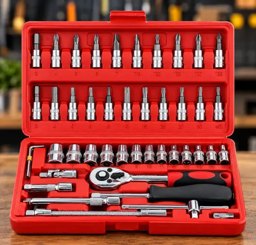 Kit 46 peças de ferramentas completo!