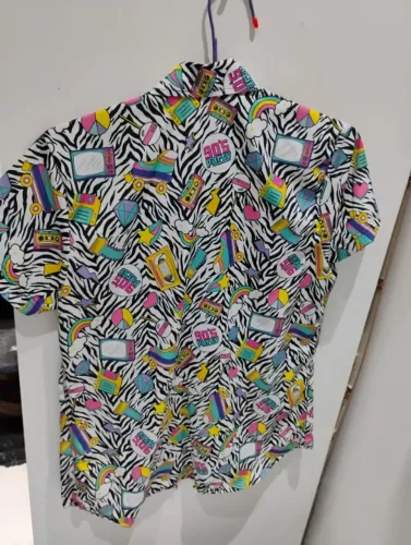 Camisa de Botão Retro 90s - P