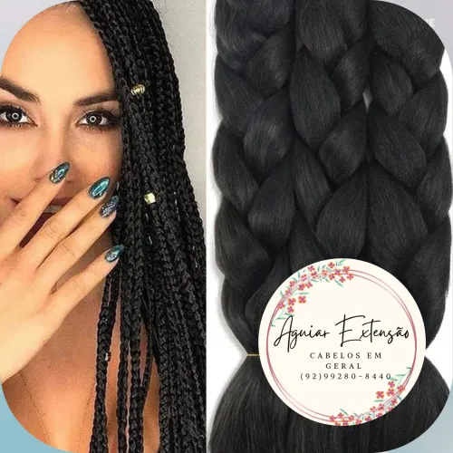 Cabelo Jumbo Preto 400g