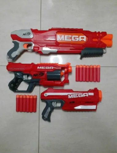Nerf Mega kit com 3 unidades