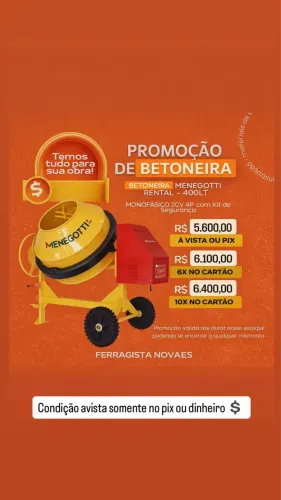 Betoneira o melhor preço