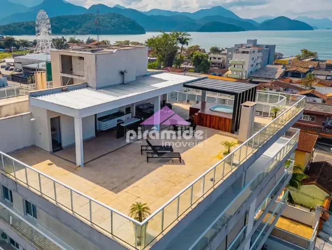 Apartamento cobertura de 500m² vista para o mar, à venda, Barra da Lagoa, Ubatuba, SP