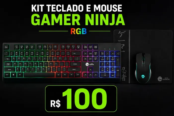 Kit teclado e mouse gamer