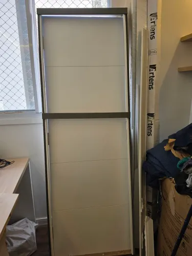Porta Madeira 210x70cm Sarrafeada com Batente