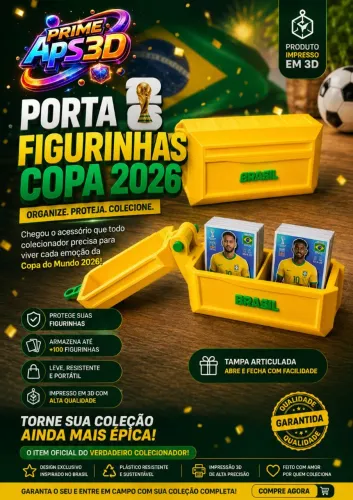 Porta Figurinhas Da Copa Do Mundo 2026
