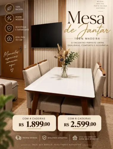Mesa de Jantar Renata