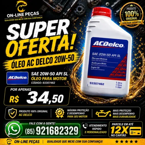 Óleo 20w50 AC Delco original GM 