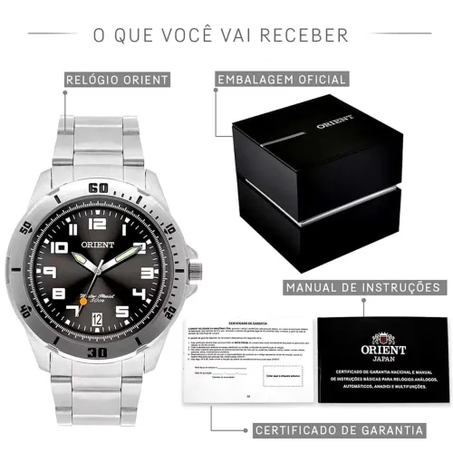 Vendo relógio Orient na caixa nunca usado com NF ( Garantia de 1 ano)