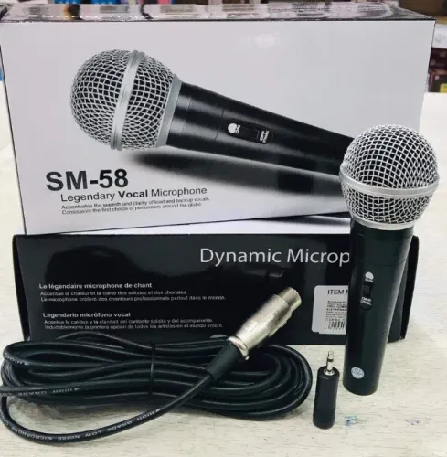 Microfone com fio sm58 (entregamos)