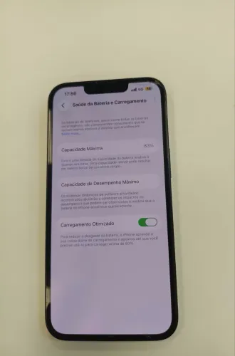 iPhone 13 128G 83% de saúde da bateria