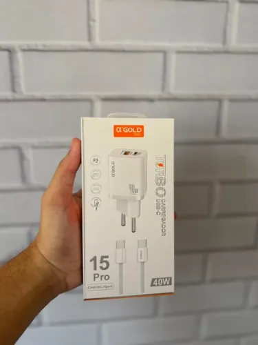 Carregador Turbo TIPO-C AGOLD - Entregamos em Fortaleza!