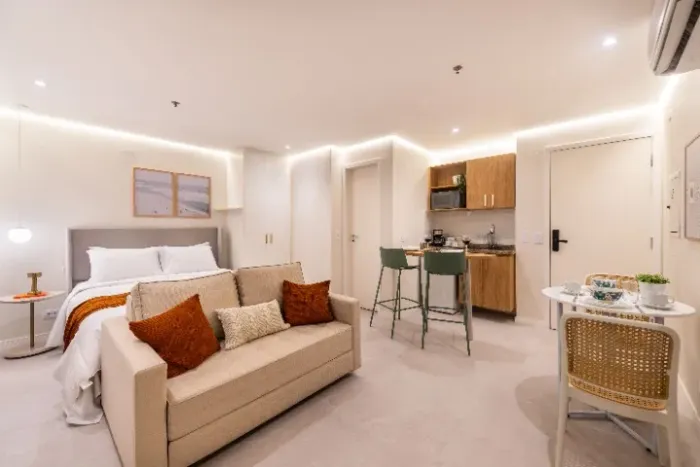 CRECI 317200 - Studio mobiliado à venda nos Jardins com 27 m² e 1 vaga