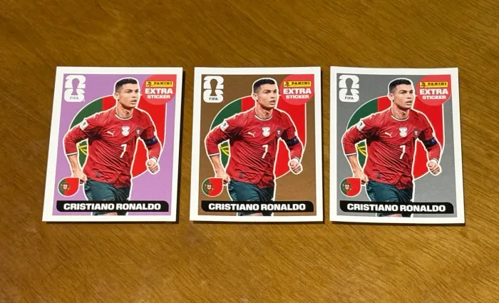 KIT 3 LEGENDS CRISTIANO RONALDO - extra Stickers Panini 2026