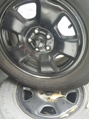 Roda de ferro aro 15 Preta Subaru Forester aço estampado 5X100