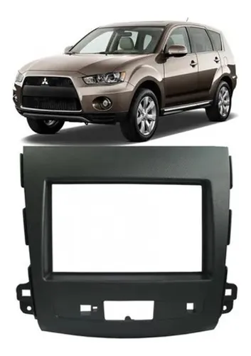 Moldura Dvd 2 Din Mitsubishi Outlander 2008 à 2012