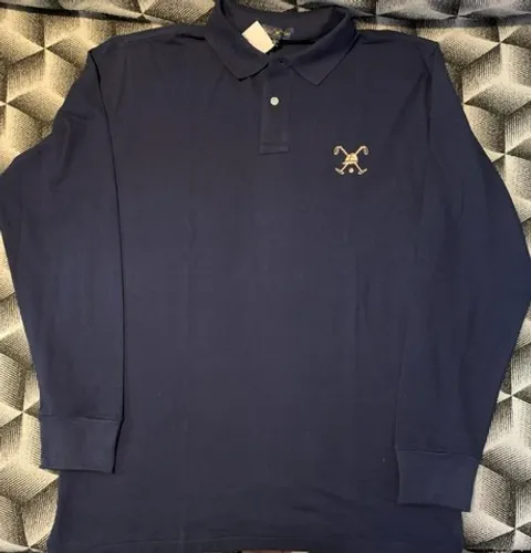Polo Manga Longa Blue Polo Play 100% Original