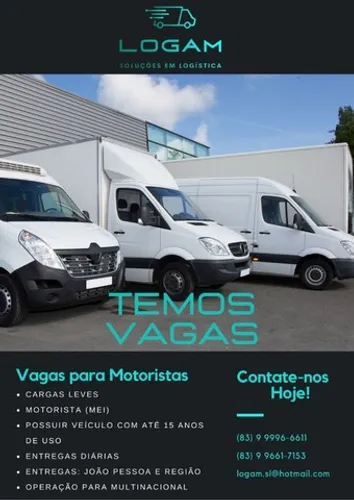 Agregamos veículos pra entrega de encomendas.