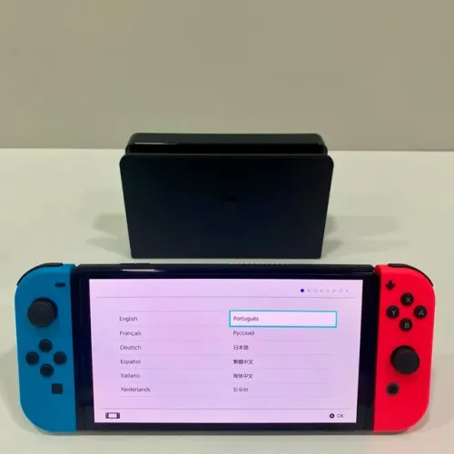 Nintendo Switch Oled Neon 64GB Seminovo Garantia - FFSTOREGAMES