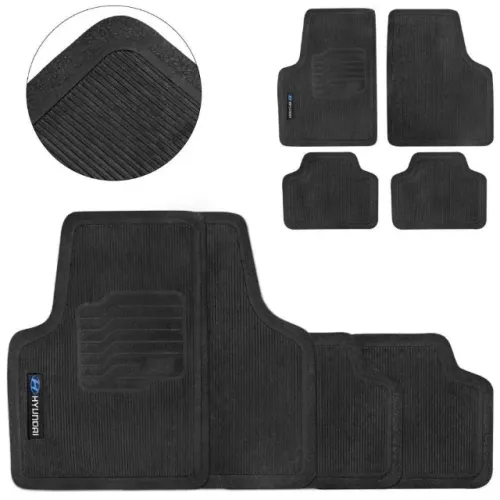 Tapete Universal  Borracha C/ 04 peças - Hyundai