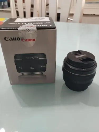 Lente Canon 50mm 1.4 e Tripé QZSD Q999